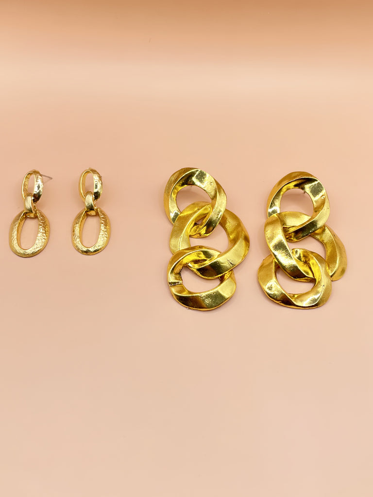 Buy Gold Chain Earrings, Double Side Earrings, Gold Earrings, 14K Gold  Filled Ear, Dainty Chain Earrings, Simple Earrings,minimalist Earrings  Online in India - Etsy
